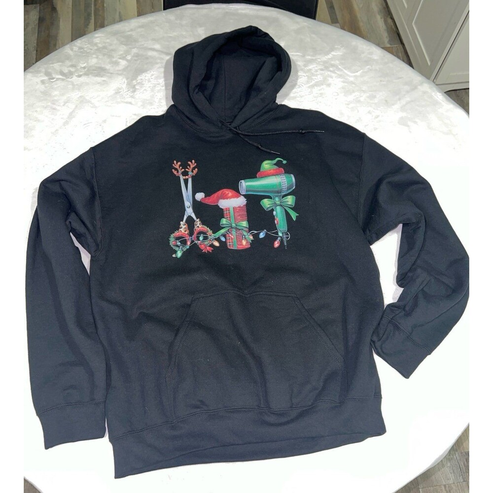 New, black, Christmas, stylist hoodie